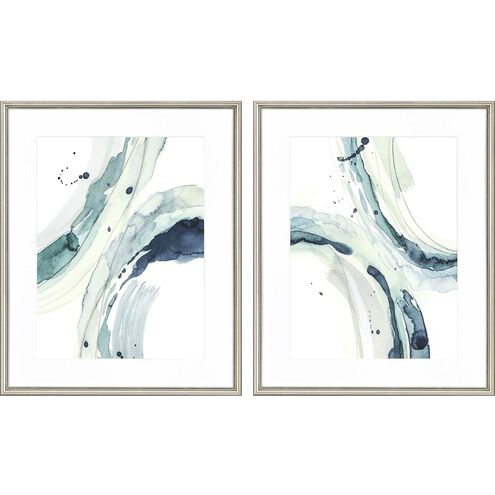 Abstract Collection Turquoise Framed Art