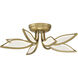 Papilio LED 21 inch Legacy Brass Flush Mount Ceiling Light