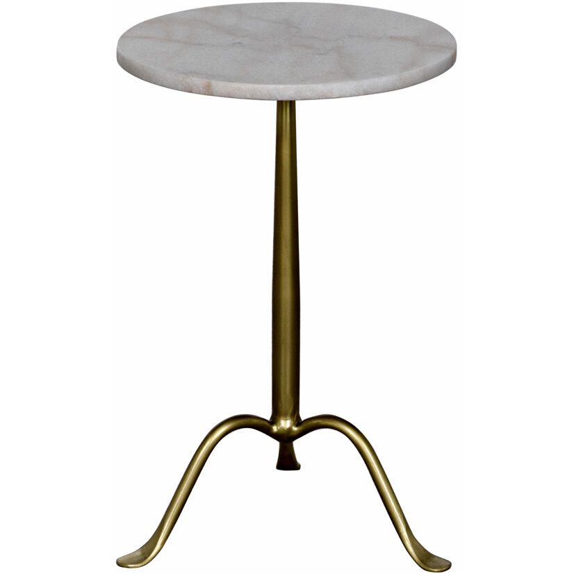 Cosmopolitan 24 X 15 inch Antique Brass Side Table