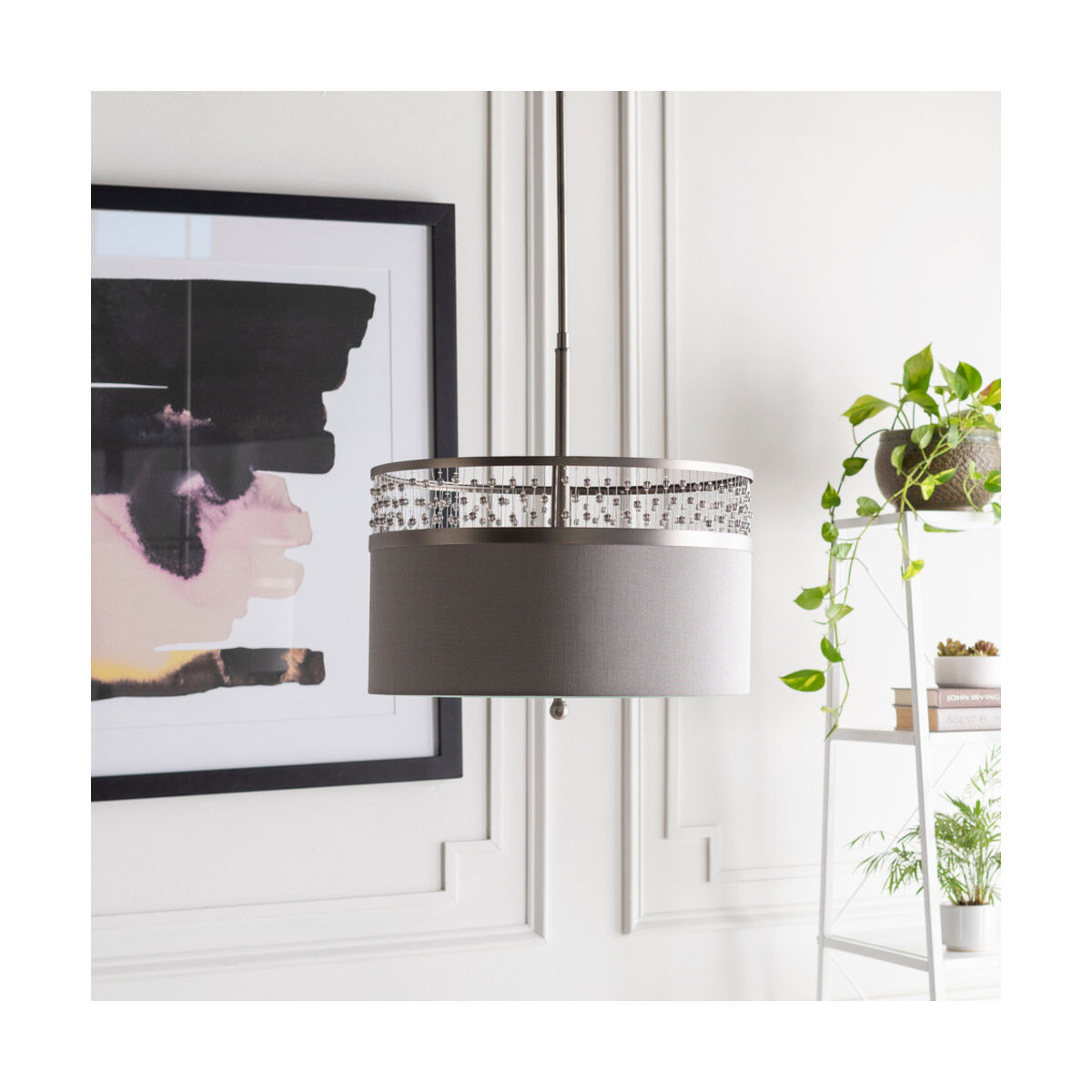 Bijou 3 Light 19 inch Medium Gray Pendant Ceiling Light