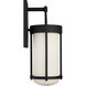 Richard June Otis 1 Light 22 inch Textured Black Outdoor Wall Light in LED