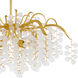 Maple 6 Light 29 inch Gold Leaf Chandelier Ceiling Light