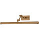 Isaac 14 watt 24 inch Patina Brass Picture Light Wall Light