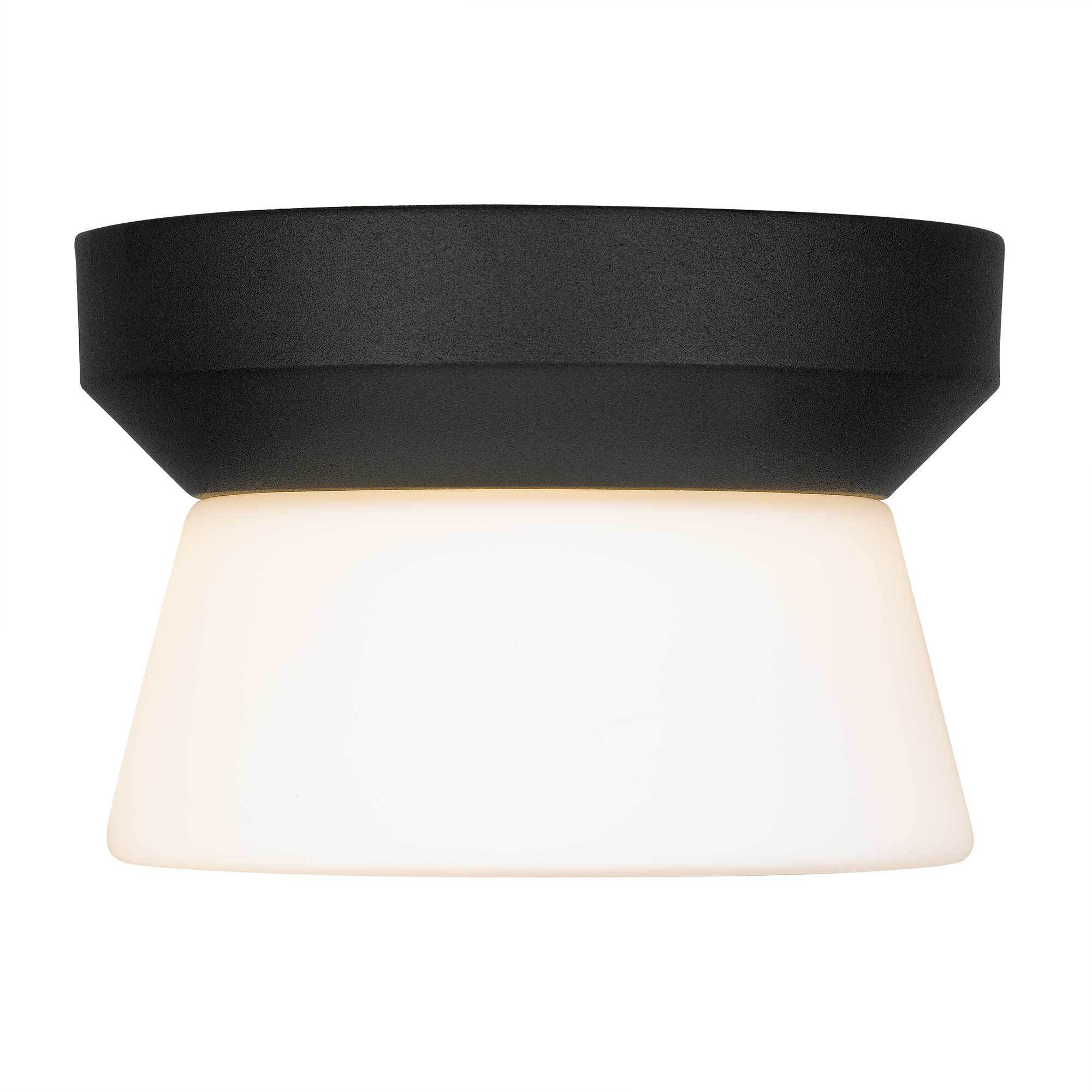 Skirt LED 7 inch Sand Black Outdoor Flush Mount