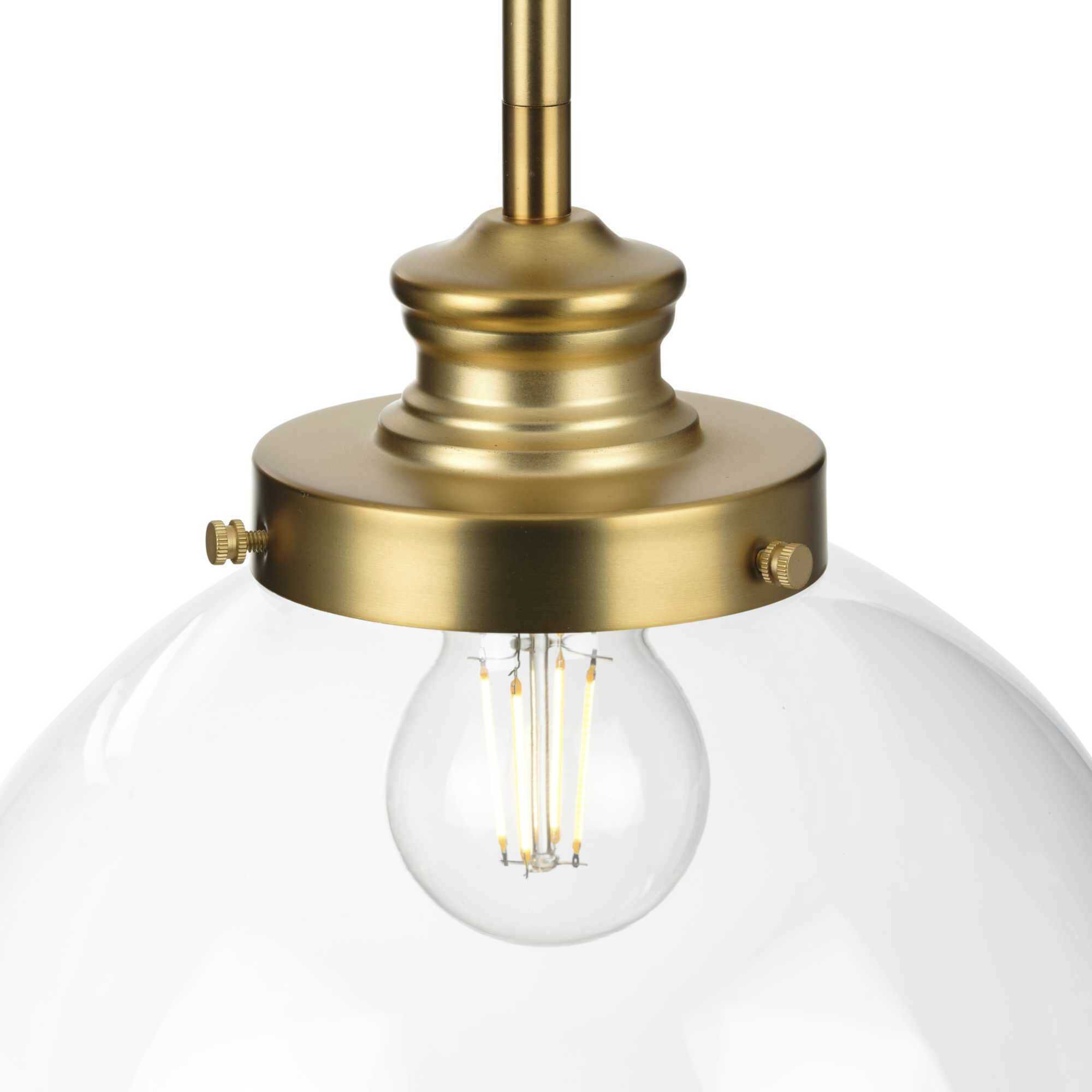 Penn 1 Light 9.75 inch Natural Brass Pendant Ceiling Light, Medium