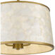 Windley 3 Light 16 inch Brushed Gold Semi-Flush Mount Ceiling Light