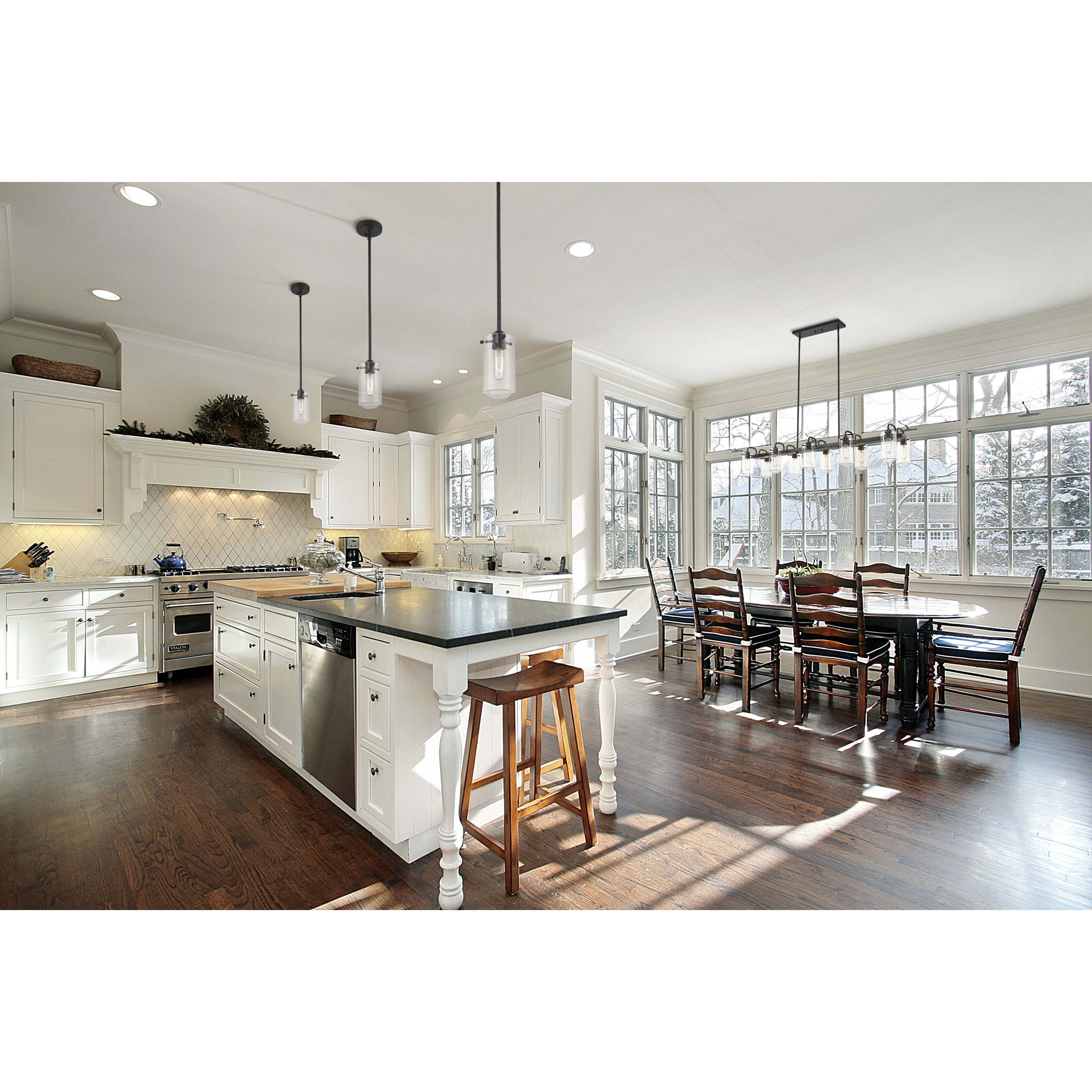 Delaney 1 Light 4 inch Matte Black Pendant Ceiling Light