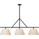 Suzanne Kasler Collette LED 57.5 inch Aged Iron Linear Pendant Ceiling Light, Large