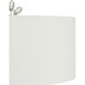 Forget-Me-Not 66 inch 100 watt Clear and Silver Leaf Floor Lamp Portable Light