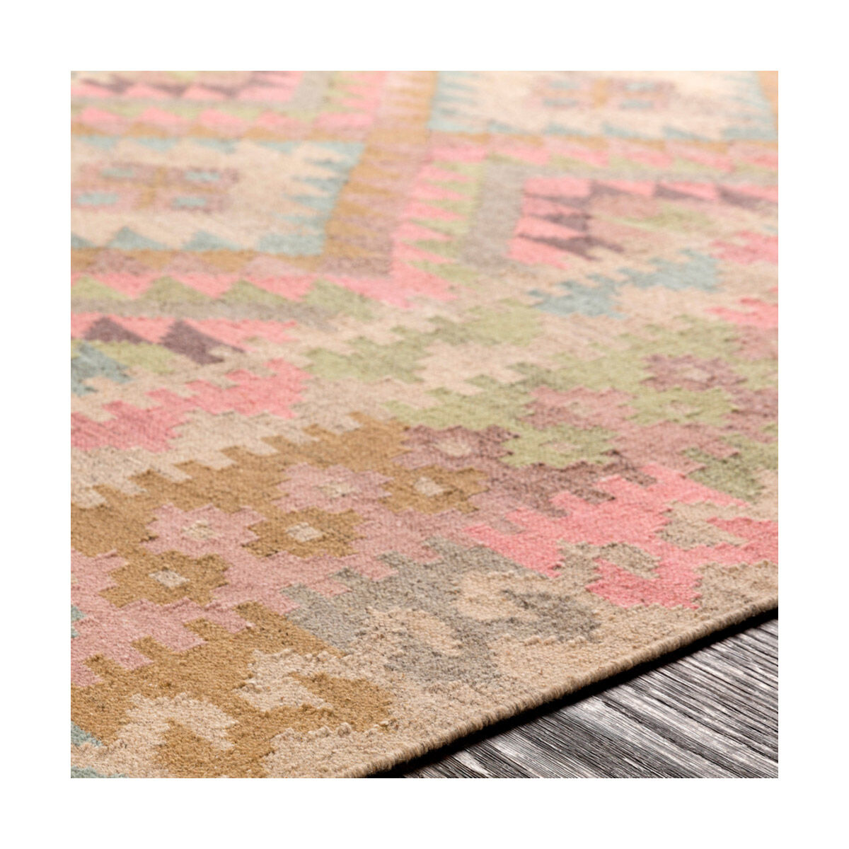 Adia 36 X 24 inch Rose/Khaki/Sage/Tan/Taupe/Blush/Moss/Charcoal Rugs, Rectangle