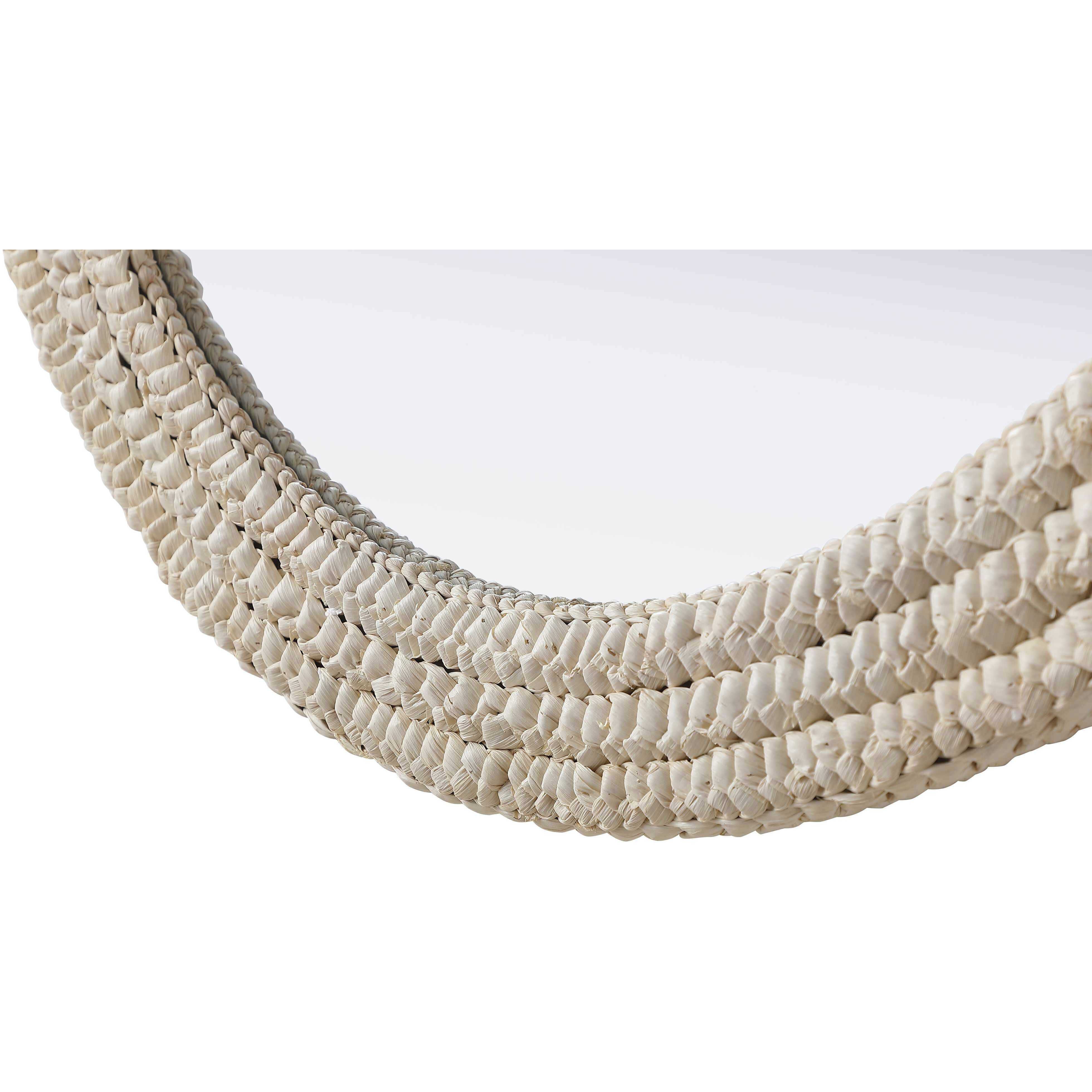 Marlowe 42 X 36 inch Linen White Mirror