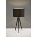Director 28 inch 100.00 watt Black Table Lamp Portable Light