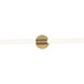 Tubi LED 30 inch Natural Aged Brass Bath Vanity Wall Light