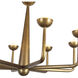 Spade 29.88 inch Vintage Brass Chandelier Ceiling Light