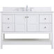 Theo 48 X 22 X 34 inch White Vanity Sink Set