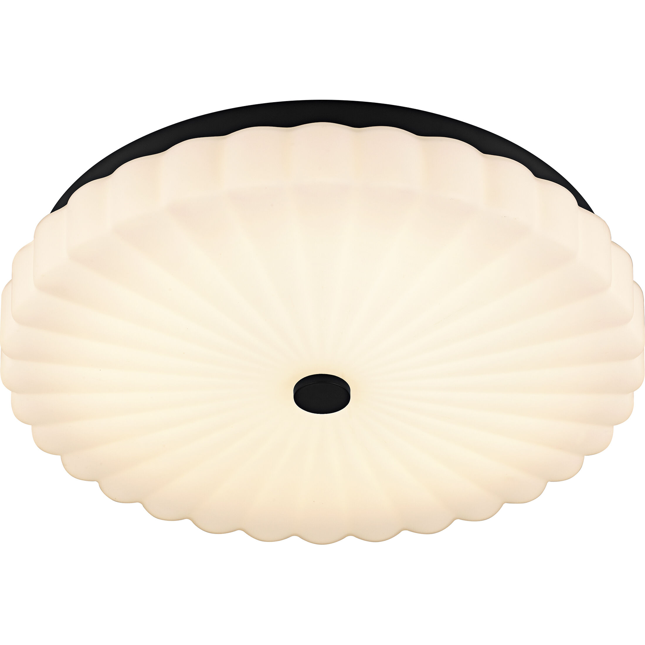 Cherbury LED 16 inch Matte Black Flush Mount Ceiling Light, Medium