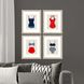 Waterside Collection Blue Framed Art
