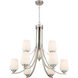 Shyloh 9 Light 31.38 inch Brushed Nickel Chandelier Ceiling Light