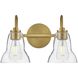 Vera 2 Light 15.00 inch Bathroom Vanity Light