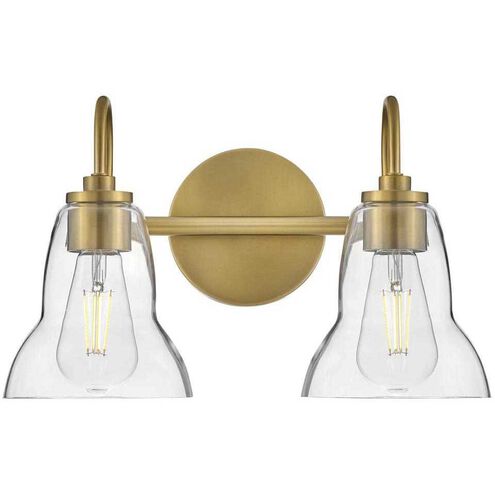 Vera LED 15 inch Lacquered Brass Bath Light Wall Light
