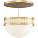 Lola 1 Light 16.25 inch Contemporary Gold Leaf Pendant Ceiling Light, Bunny Williams Collection