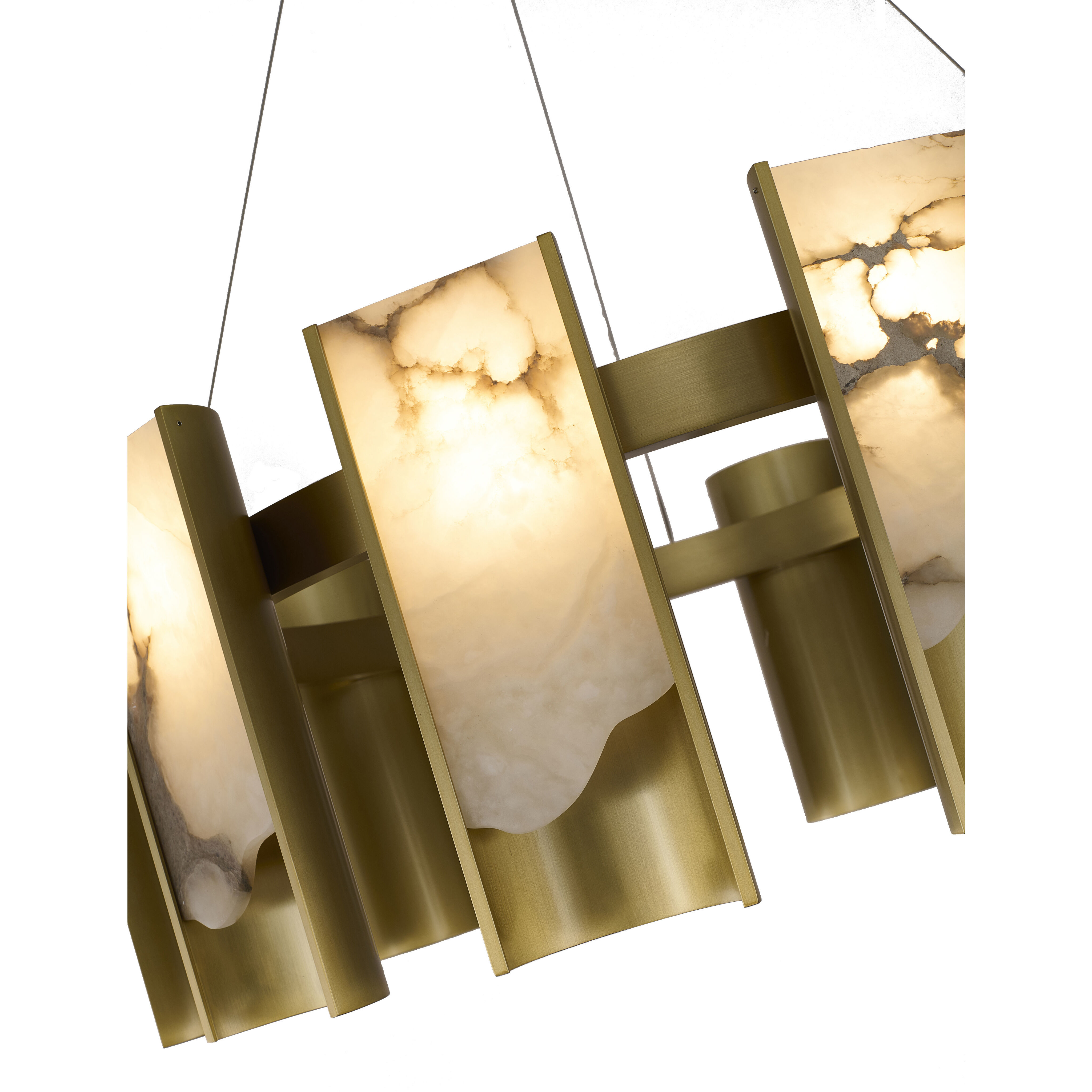 Canada LED 11.6 inch Satin Brass Chandelier Ceiling Light