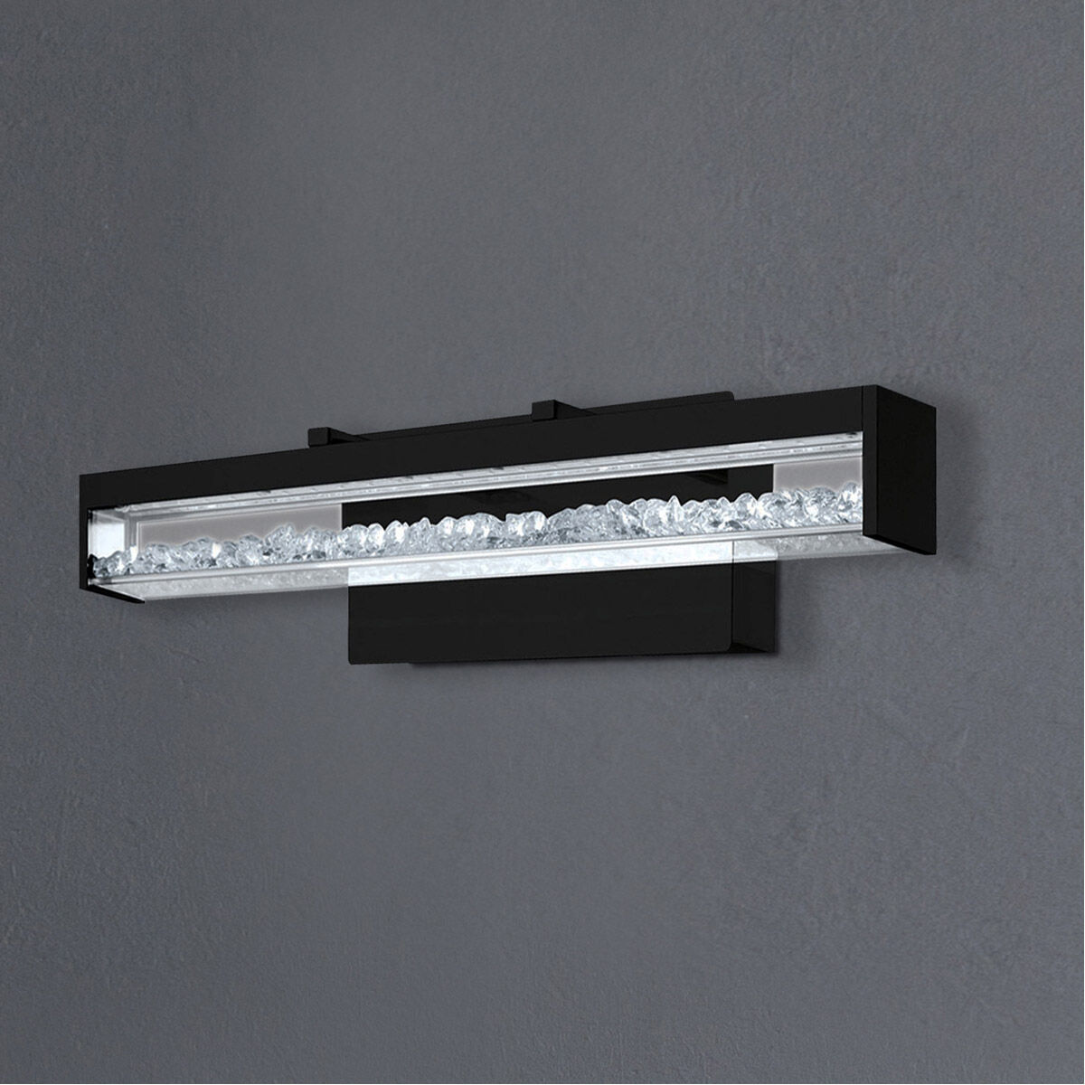 Cardito LED 27.56 inch Matte Black Bath Vanity Wall Light