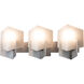 Prisma 3 Light 24.1 inch Sterling Bath Sconce Wall Light