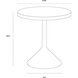 Laszilo 20 X 19.75 inch Light Grey and Blue Outdoor End Table