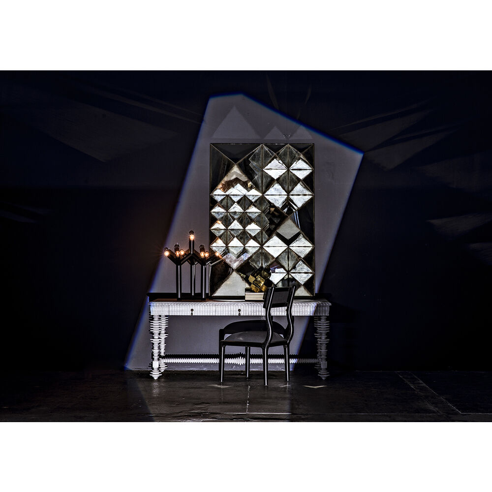 Portuguese 72 X 32 inch Solid White Desk