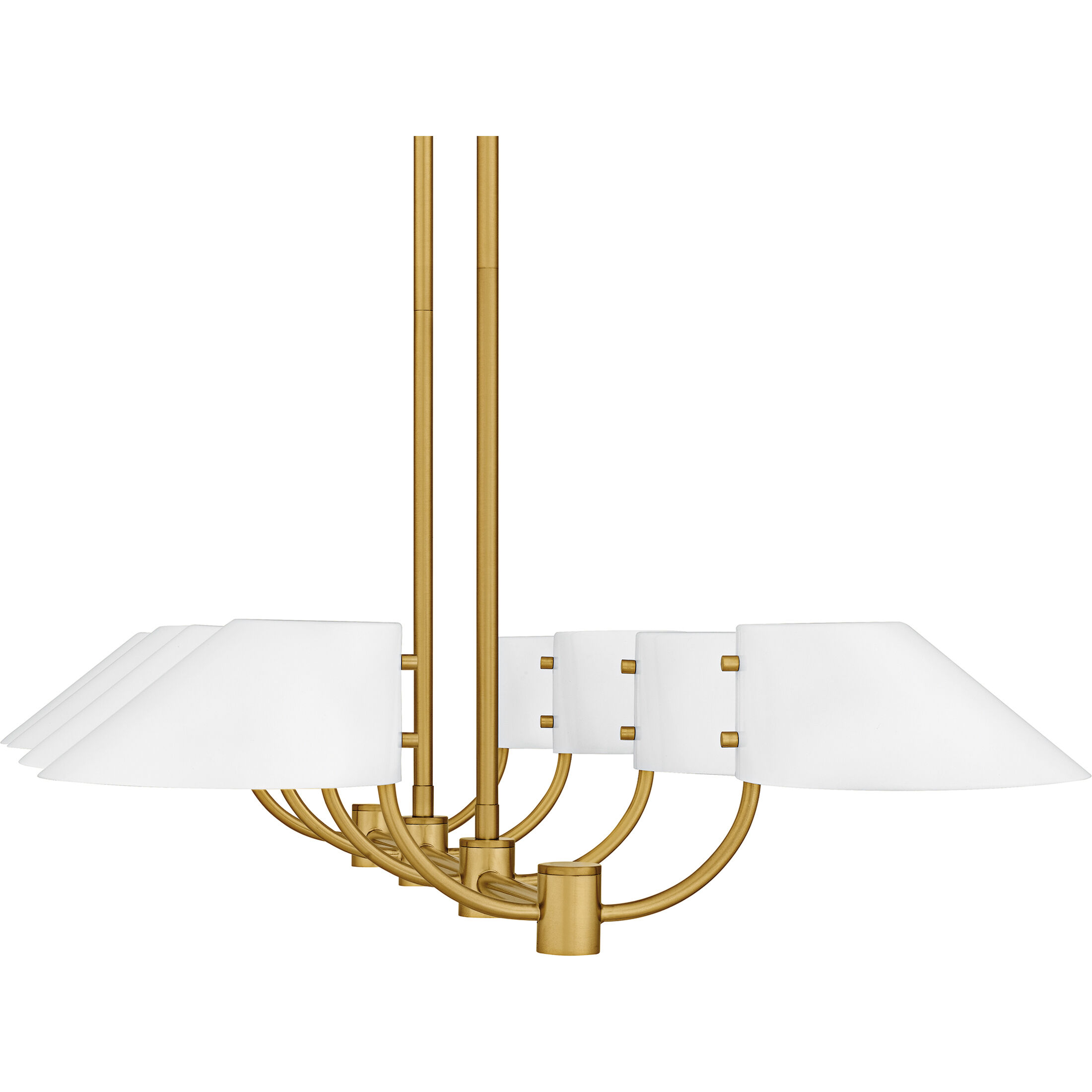 Penley 8 Light 42 inch Brushed Gold Linear Chandelier Ceiling Light, Medium