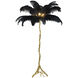 Dita 82 inch 200.00 watt Black and Gold Floor Lamp Portable Light