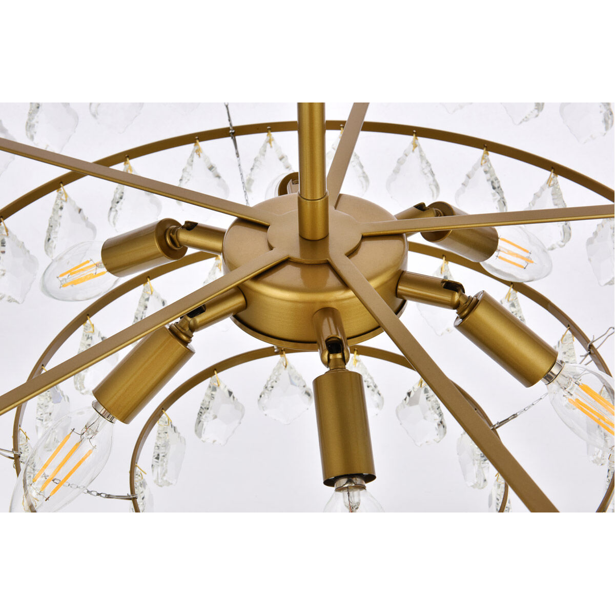 Ella 6 Light 24 inch Brass Pendant Ceiling Light