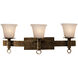 Americana 3 Light 26.5 inch Tawny Port Bath Light Wall Light