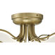 Papilio LED 21 inch Legacy Brass Flush Mount Ceiling Light