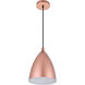 Kenneth 1 Light 9 inch Honey Gold Pendant Ceiling Light