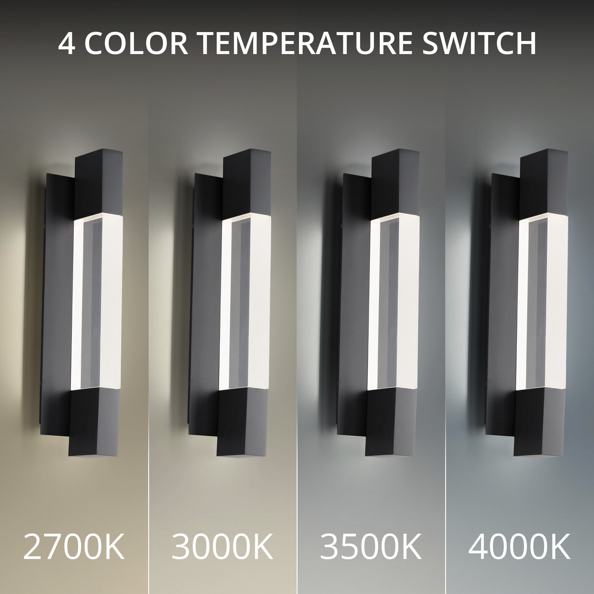 Heliograph 1 Light 18.1 inch Black Outdoor Wall Light in 4000K