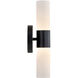 Fusion Collection - Cellini Family 4.5 inch Matte Black ADA Wall Sconce Wall Light, EVOLV