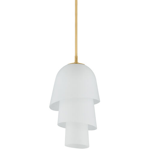 Hela 1 Light 18 inch Vintage Brass Pendant Ceiling Light