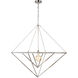C&M by Chapman & Myers Carat 1 Light 30.13 inch Polished Nickel Pendant Ceiling Light