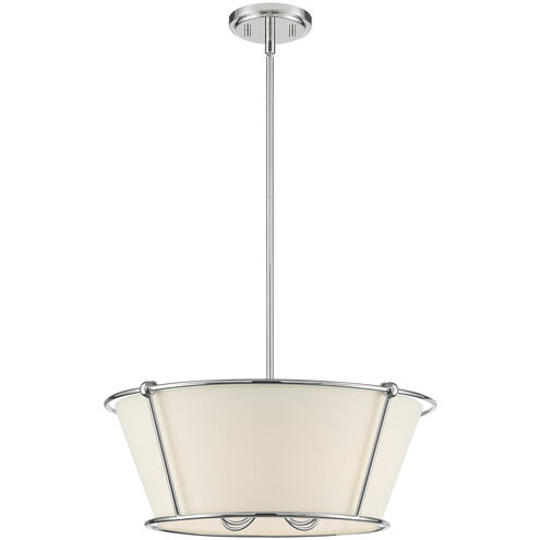 Pulito 21 inch Polished Nickel Convertible Pendant Ceiling Light