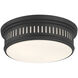 Velune 2 Light 14 inch Matte Black Flush Mount Ceiling Light