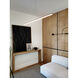 Array LED 48 inch Matte Black Horizontal Pendant Ceiling Light
