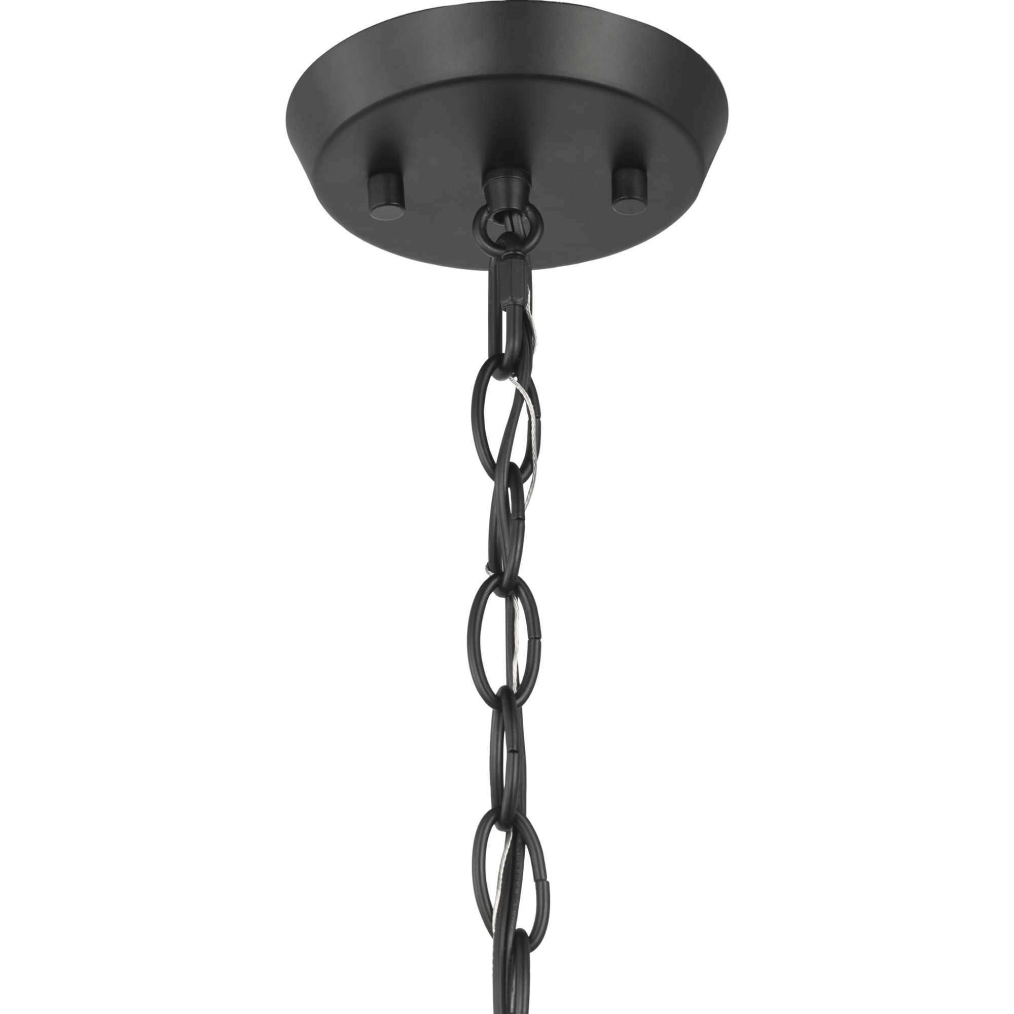 Vertex 3 Light 18 inch Matte Black Convertible Chandelier Ceiling Light