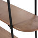 Anita 42.5 inch Brown and Black Shelves