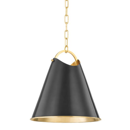 Burnbay 1 Light 13.75 inch Aged Old Bronze Pendant Ceiling Light