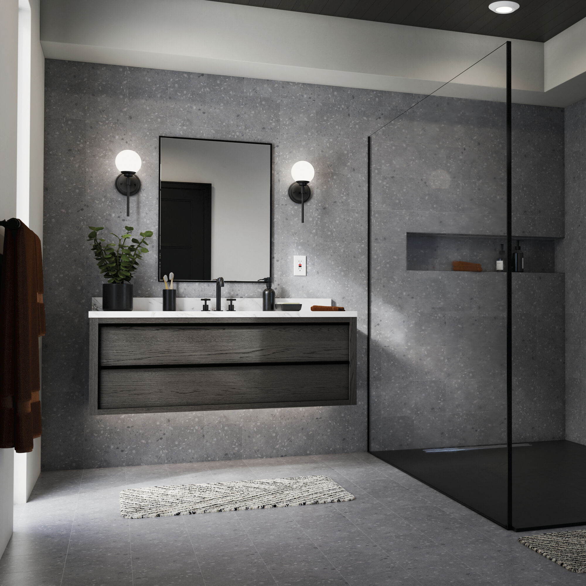 Benno 1 Light 5.25 inch Black Wall Sconce Wall Light