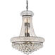 Primo 14 Light 20 inch Black and Clear Chandelier Ceiling Light