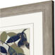 Entwined Leaves Blue and Beige and Green and White Framed Art