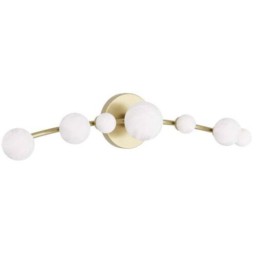Maser 7 Light 30 inch Opal Swirl Sconce Wall Light